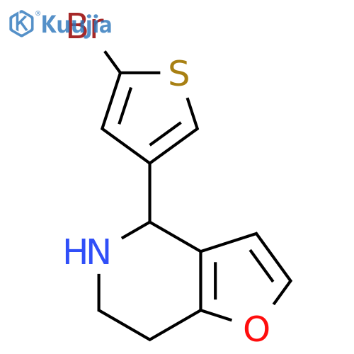 4-(5-bromothiophen-3-yl)-4H,5H,6H,7H-furo3,2-cpyridine structure