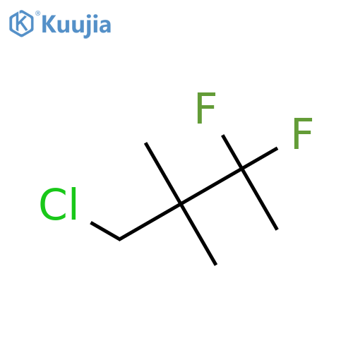 1-chloro-3,3-difluoro-2,2-dimethylbutane structure