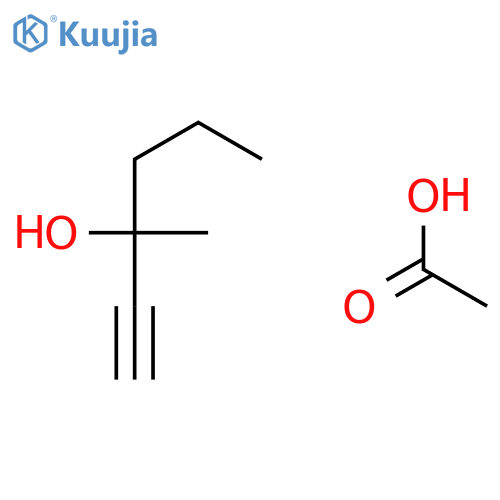 1-Hexyn-3-ol, 3-methyl-, acetate structure