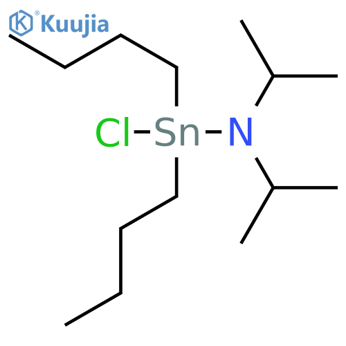Stannanamine, 1,1-dibutyl-1-chloro-N,N-bis(1-methylethyl)- structure