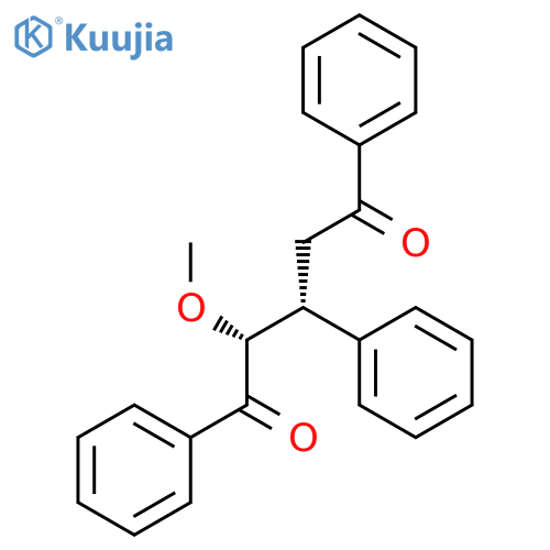 1,5-Pentanedione, 2-methoxy-1,3,5-triphenyl-, (R*,R*)- structure