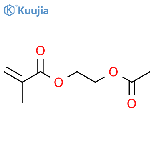 2-Propenoic acid,2-methyl-, 2-(acetyloxy)ethyl ester structure