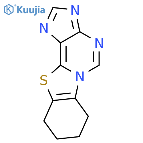Benzothiazolo[2,3-i]purine, 7,8,9,10-tetrahydro- structure