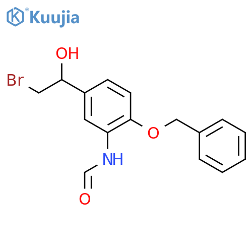 N-5-(1R)-2-Bromo-1-hydroxyethyl-2-(phenylmethoxy)phenylformamide structure