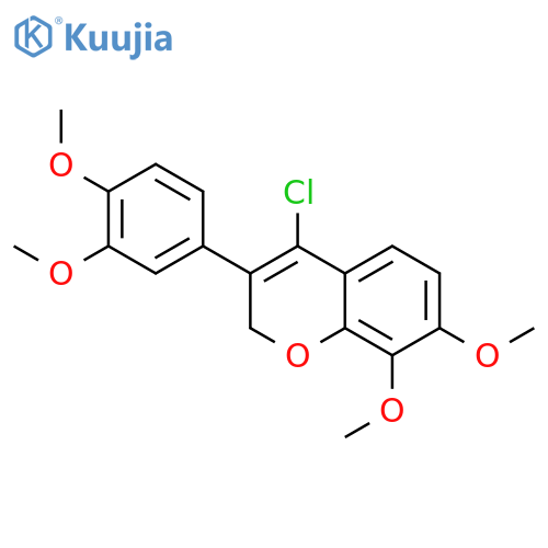 2H-1-Benzopyran, 4-chloro-3-(3,4-dimethoxyphenyl)-7,8-dimethoxy- structure