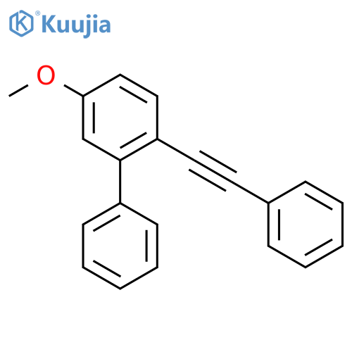 1,1'-Biphenyl, 5-methoxy-2-(phenylethynyl)- structure