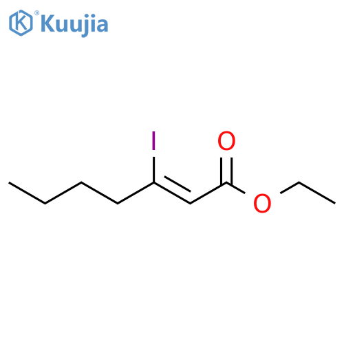 2-Heptenoic acid, 3-iodo-, ethyl ester, (2Z)- structure
