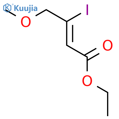 2-Butenoic acid, 3-iodo-4-methoxy-, ethyl ester, (Z)- structure