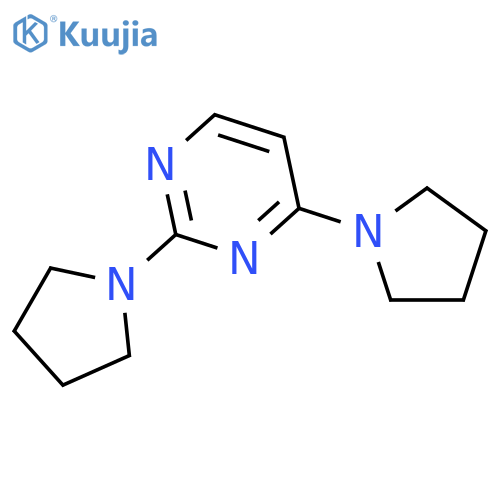 Pyrimidine, 2,4-di-1-pyrrolidinyl- structure