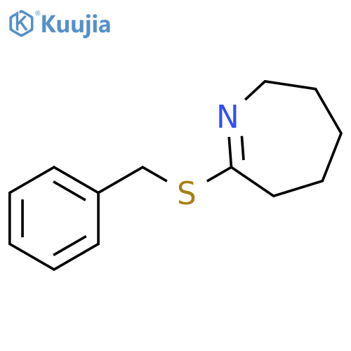 2H-Azepine, 3,4,5,6-tetrahydro-7-[(phenylmethyl)thio]- structure