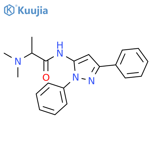 Propanamide,2-(dimethylamino)-N-(1,3-diphenyl-1H-pyrazol-5-yl)- structure