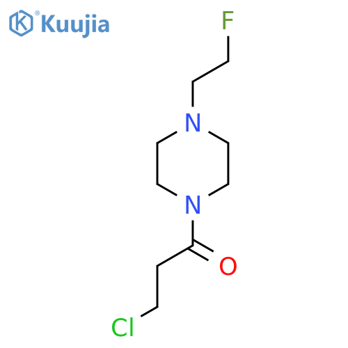 3-Chloro-1-(4-(2-fluoroethyl)piperazin-1-yl)propan-1-one structure