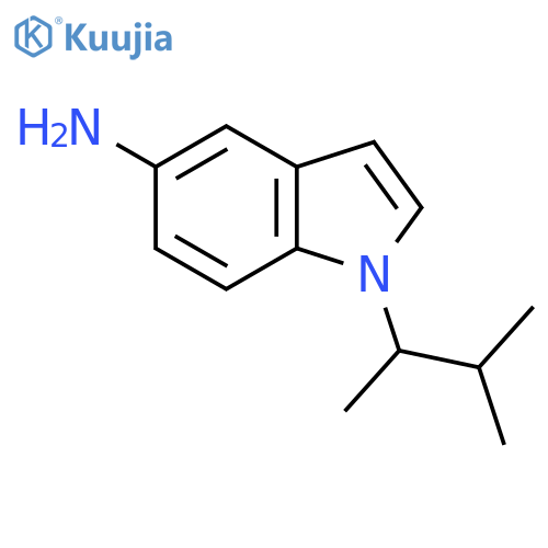 1-(3-methylbutan-2-yl)-1H-indol-5-amine structure