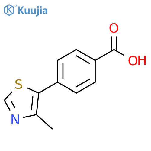 Benzoic acid, 4-(4-methyl-5-thiazolyl)- structure