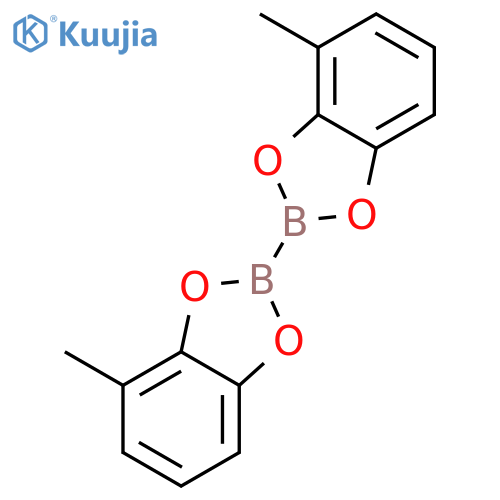 2,2'-Bi-1,3,2-benzodioxaborole, 4,4'-dimethyl- structure