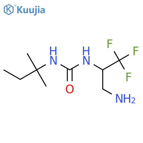1-(3-Amino-1,1,1-trifluoropropan-2-yl)-3-(2-methylbutan-2-yl)urea structure