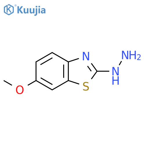 2-hydrazinyl-6-methoxy-1,3-benzothiazole structure