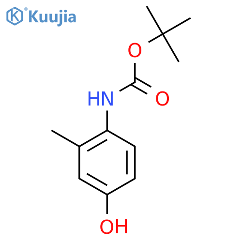 tert-butyl N-(4-hydroxy-2-methylphenyl)carbamate structure
