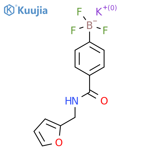 Potassium 4-(Furfurylamino-1-carbonyl)phenyltrifluoroborate structure