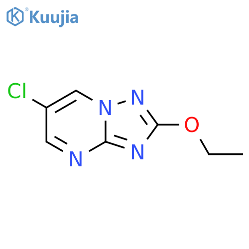 6-chloro-2-ethoxy-1,2,4triazolo1,5-apyrimidine structure