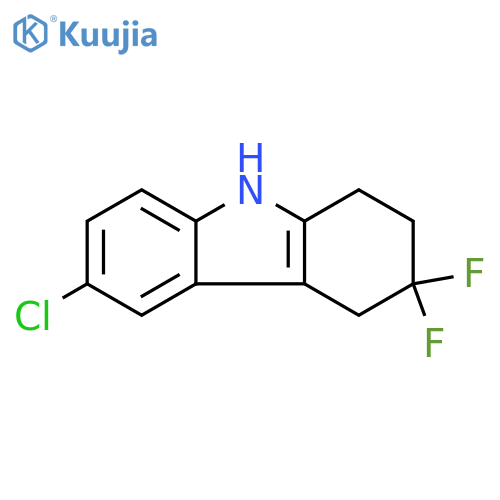 6-chloro-3,3-difluoro-2,3,4,9-tetrahydro-1H-carbazole structure