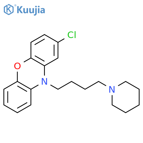10H-Phenoxazine, 2-chloro-10-[4-(1-piperidinyl)butyl]- structure