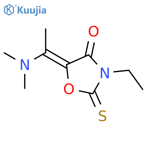 4-Oxazolidinone, 5-[1-(dimethylamino)ethylidene]-3-ethyl-2-thioxo- structure
