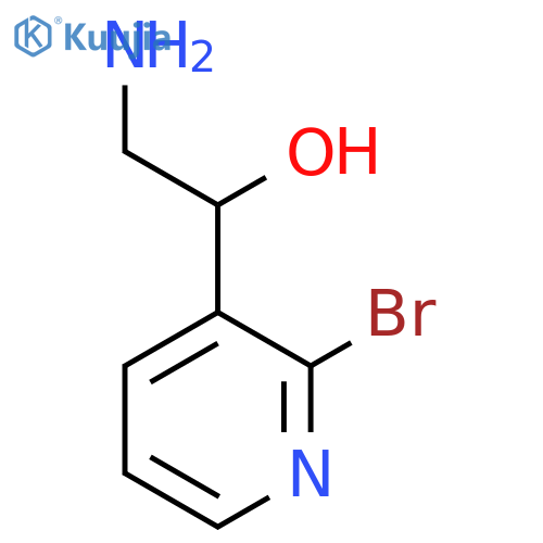 2-amino-1-(2-bromopyridin-3-yl)ethan-1-ol structure