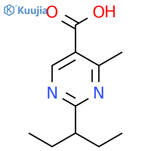 5-Pyrimidinecarboxylic acid, 2-(1-ethylpropyl)-4-methyl- structure
