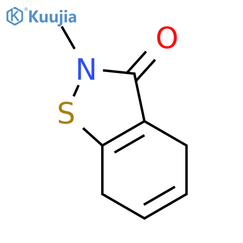 1,2-Benzisothiazol-3(2H)-one, 4,7-dihydro-2-methyl- structure