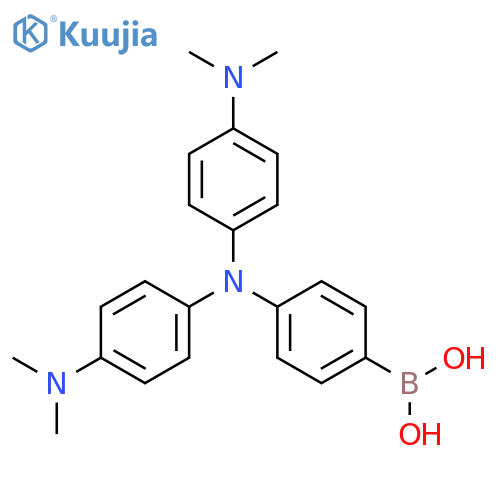 Boronic acid, [4-[bis[4-(dimethylamino)phenyl]amino]phenyl]- structure