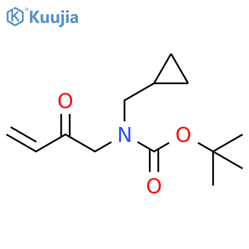 Carbamic acid, N-(cyclopropylmethyl)-N-(2-oxo-3-buten-1-yl)-, 1,1-dimethylethyl ester structure