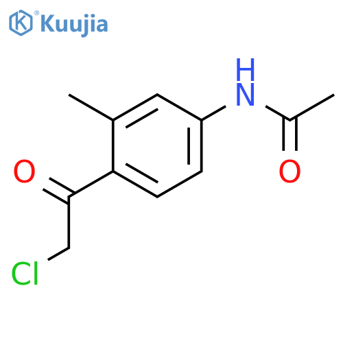 Acetamide, N-[4-(chloroacetyl)-3-methylphenyl]- structure