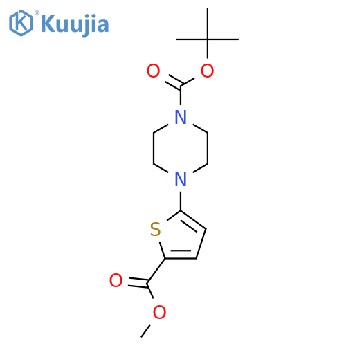 Tert-butyl 4-(5-(methoxycarbonyl)thiophen-2-yl)piperazine-1-carboxylate structure