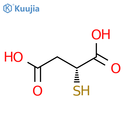 Butanedioic acid, mercapto-, (2R)- structure