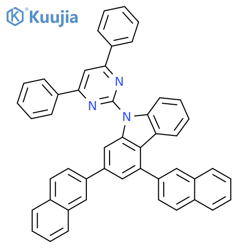 9H-Carbazole, 9-(4,6-diphenyl-2-pyrimidinyl)-2,4-di-2-naphthalenyl- structure