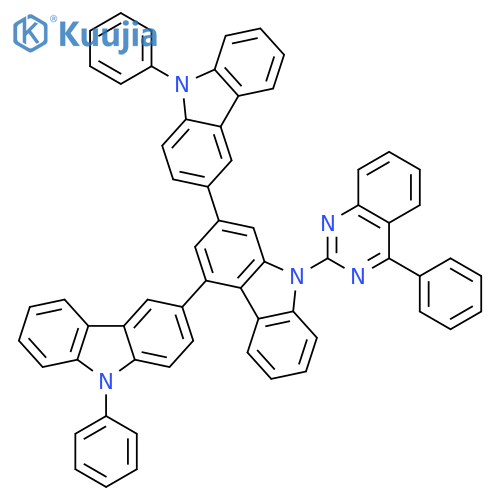 3,2':4',3''-Ter-9H-carbazole, 9,9''-diphenyl-9'-(4-phenyl-2-quinazolinyl)- structure