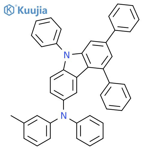 9H-Carbazol-3-amine, N-(3-methylphenyl)-N,5,7,9-tetraphenyl- structure