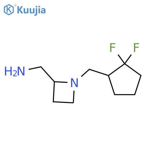 {1-(2,2-difluorocyclopentyl)methylazetidin-2-yl}methanamine structure