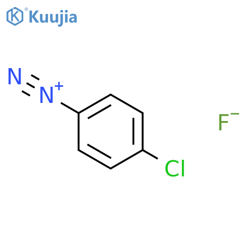 Benzenediazonium, 4-chloro-, fluoride structure