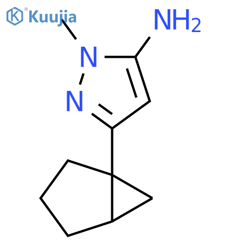 3-{bicyclo[3.1.0]hexan-1-yl}-1-methyl-1H-pyrazol-5-amine structure