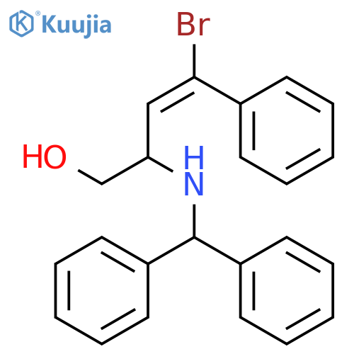 3-Buten-1-ol, 4-bromo-2-[(diphenylmethyl)amino]-4-phenyl-, (E)- structure