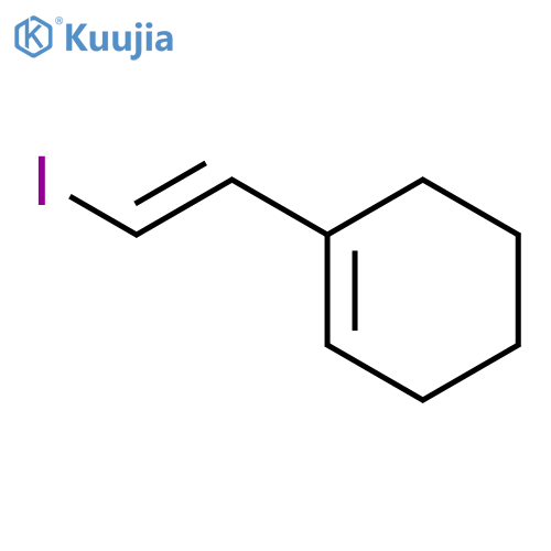 Cyclohexene, 1-[(1E)-2-iodoethenyl]- structure