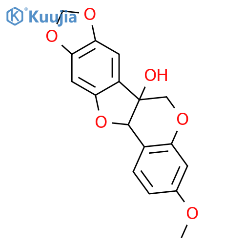 6H-[1,3]Dioxolo[5,6]benzofuro[3,2-c][1]benzopyran-6a(12aH)-ol,3-methoxy-, (6aS,12aS)- structure