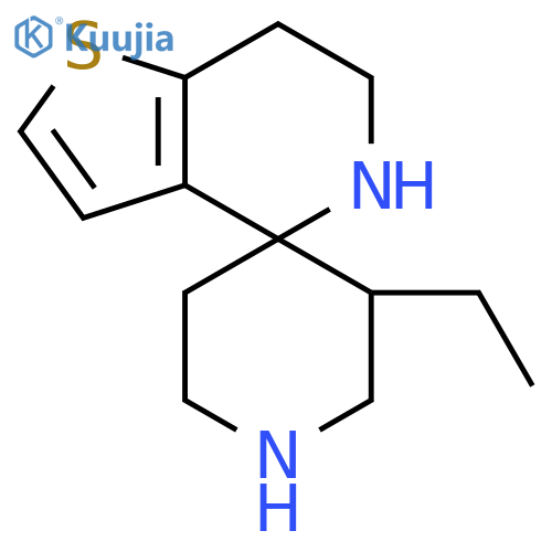 3-ethyl-6',7'-dihydro-5'H-spiropiperidine-4,4'-thieno3,2-cpyridine structure