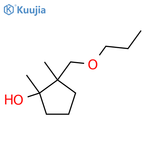 1,2-dimethyl-2-(propoxymethyl)cyclopentan-1-ol structure