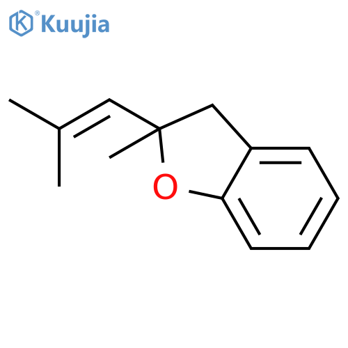Benzofuran, 2,3-dihydro-2-methyl-2-(2-methyl-1-propenyl)- structure