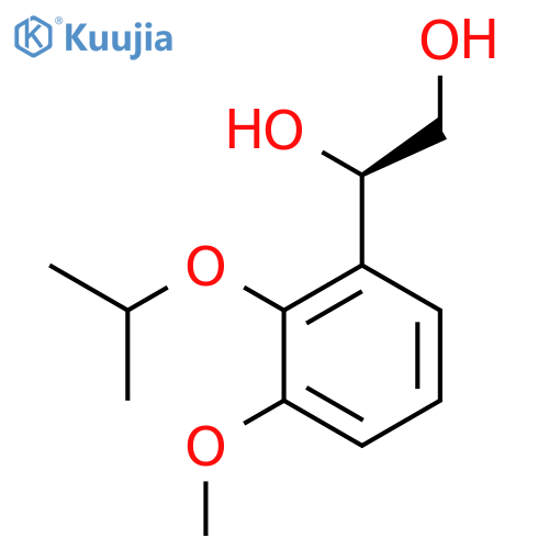 1,2-Ethanediol, 1-[3-methoxy-2-(1-methylethoxy)phenyl]-, (R)- structure