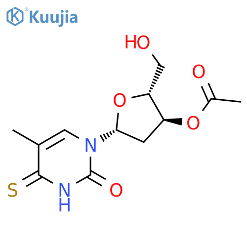 Thymidine, 4-thio-, 3'-acetate (8CI,9CI) structure