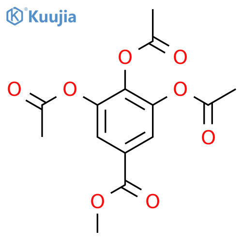 Benzoic acid, 3,4,5-tris(acetyloxy)-, methyl ester structure